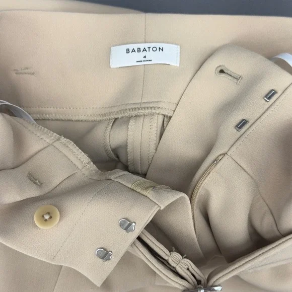 Babaton Aritzia Power Pants Wide Leg Belted High Rise Trousers Size 4 - Picture 6 of 13